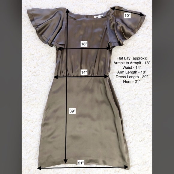 Banana Republic Silk Cocktail Dress, Sz 6 - Picture 8 of 8